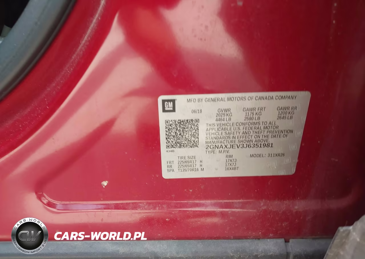 2018 Chevrolet Equinox Lt VIN:2GNAXJEV3J6351981 - 9