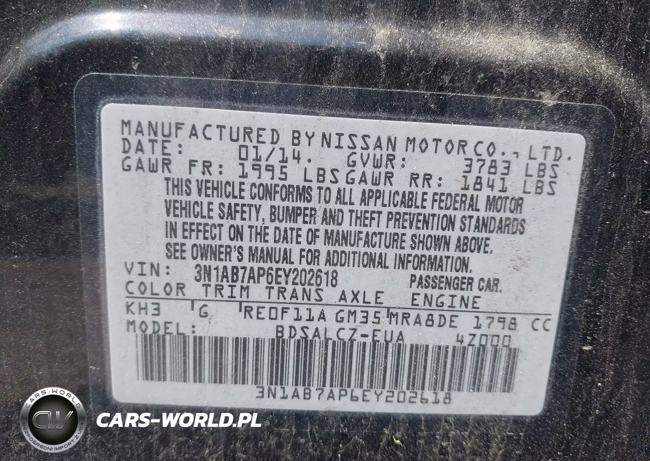 2014 Nissan Sentra S VIN:3N1AB7AP6EY202618 - 9