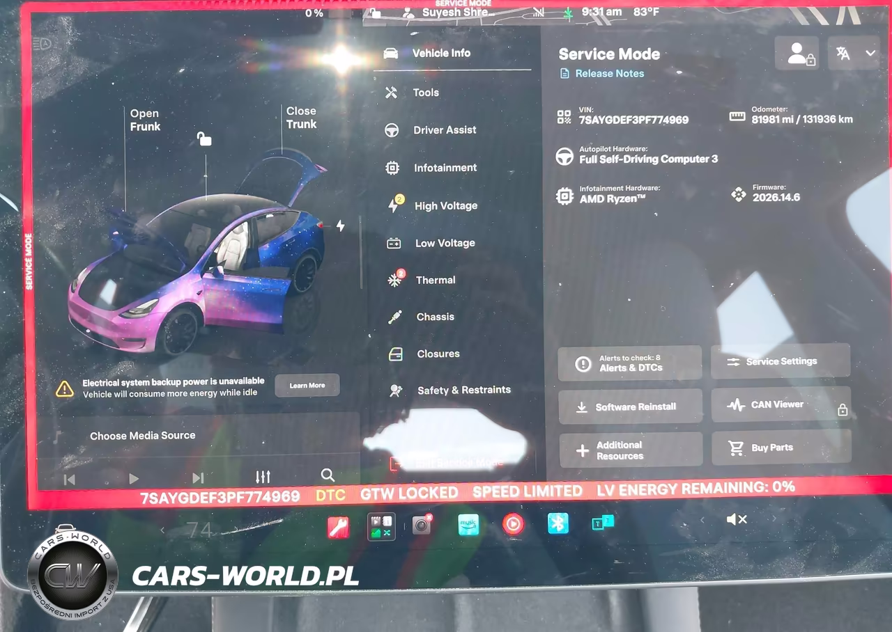 2023 Tesla Model Y Performance Dual Motor All-Wheel Drive VIN:7SAYGDEF3PF774969 - 7