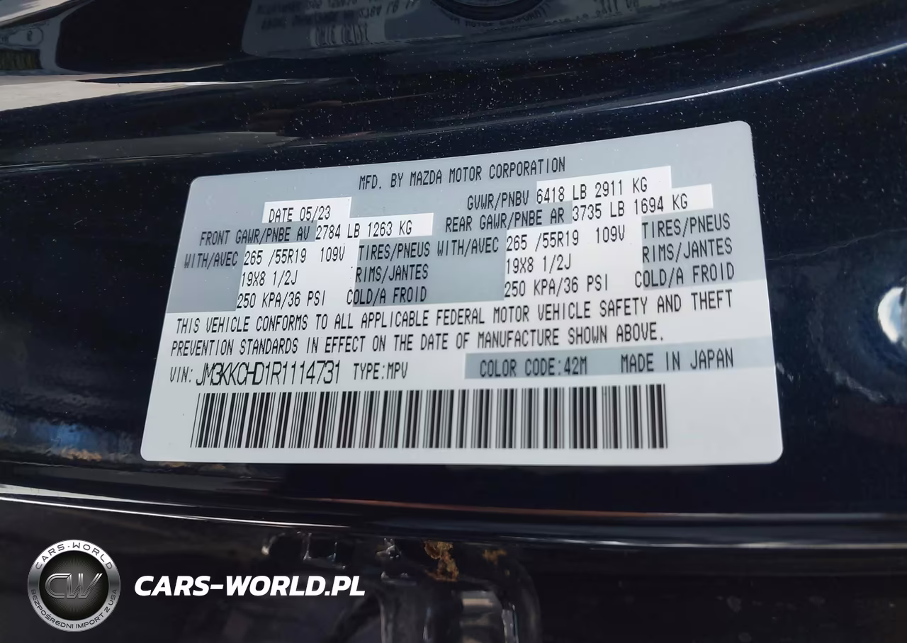 2024 Mazda Cx-90 3.3 Turbo Preferred Plus VIN:JM3KKCHD1R1114731 - 9