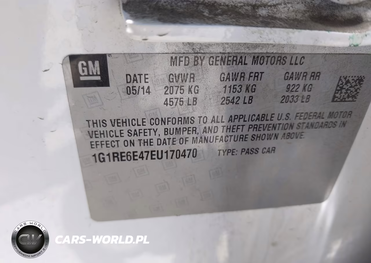 2014 Chevrolet Volt VIN:1G1RE6E47EU170470 - 9