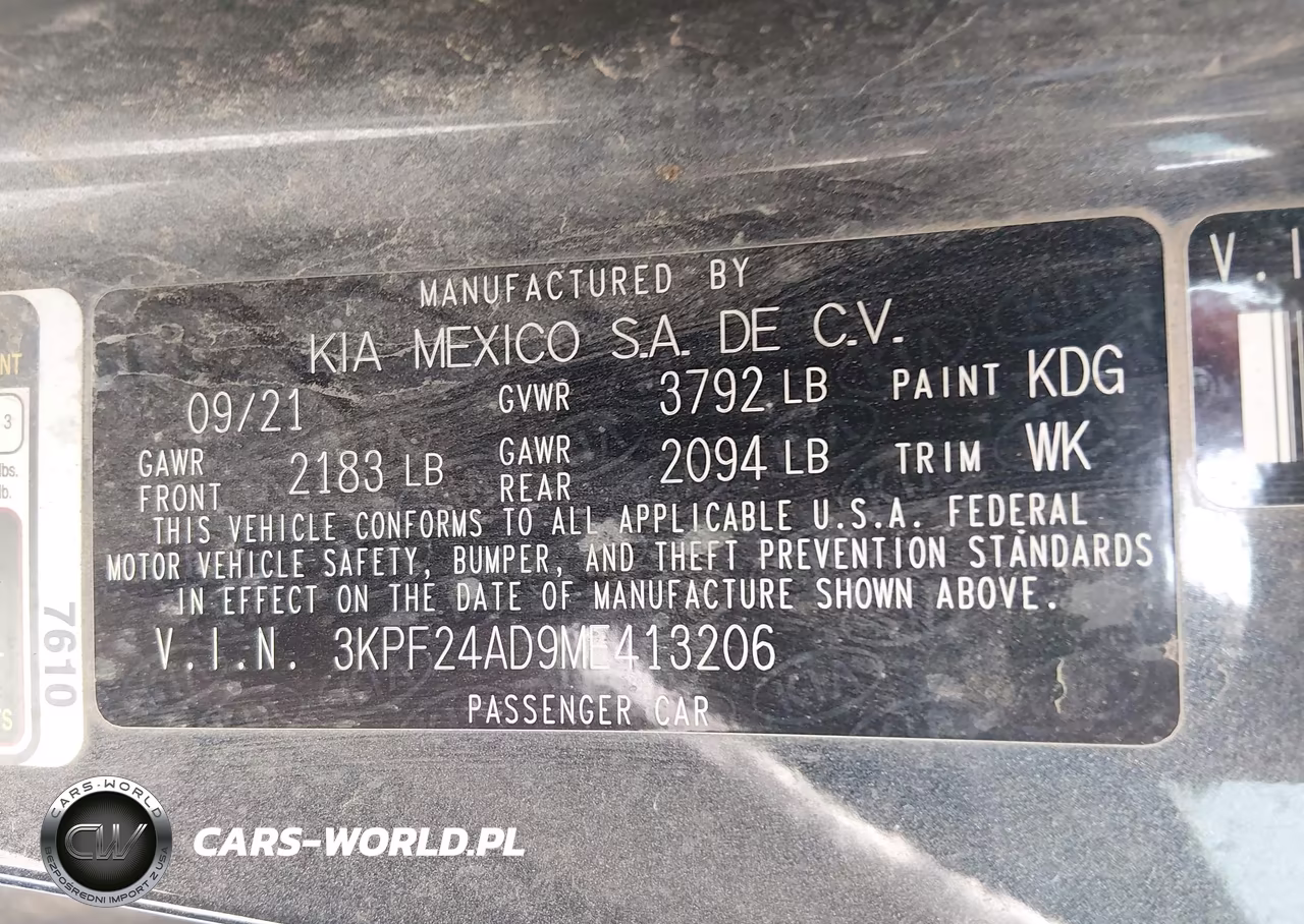 2021 Kia Forte Lxs VIN:3KPF24AD9ME413206 - 9