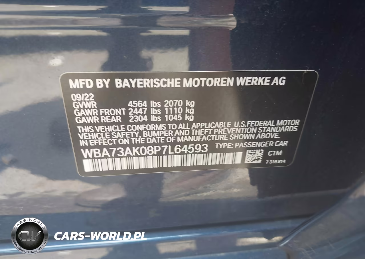 2023 BMW 228 Gran Coupe I xDrive VIN:WBA73AK08P7L64593 - 9