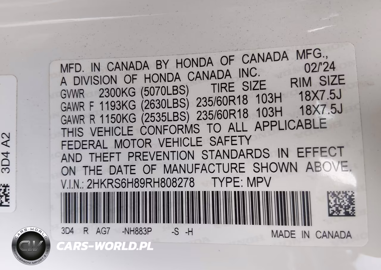 2024 Honda Cr-V Hybrid Sport-L VIN:2HKRS6H89RH808278 - 9