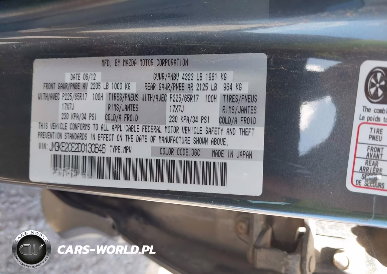 2013 Mazda Cx-5 Touring VIN:JM3KE2CE2D0130646 - 9