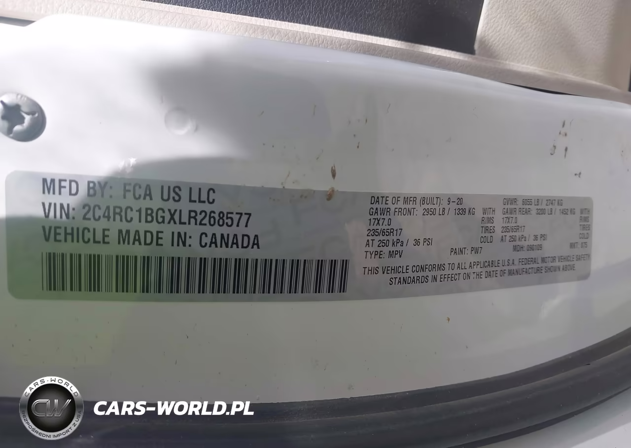 2020 Chrysler Pacifica Touring L VIN:2C4RC1BGXLR268577 - 9