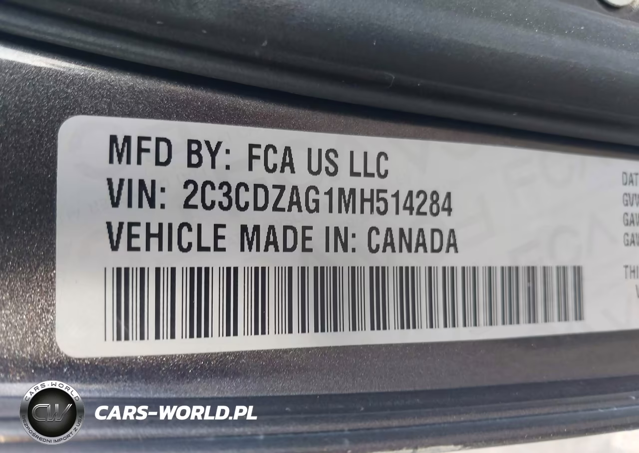 2021 Dodge Challenger Sxt VIN:2C3CDZAG1MH514284 - 9