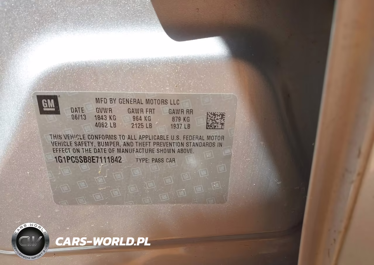2014 Chevrolet Cruze 1Lt Auto VIN:1G1PC5SB8E7111842 - 9