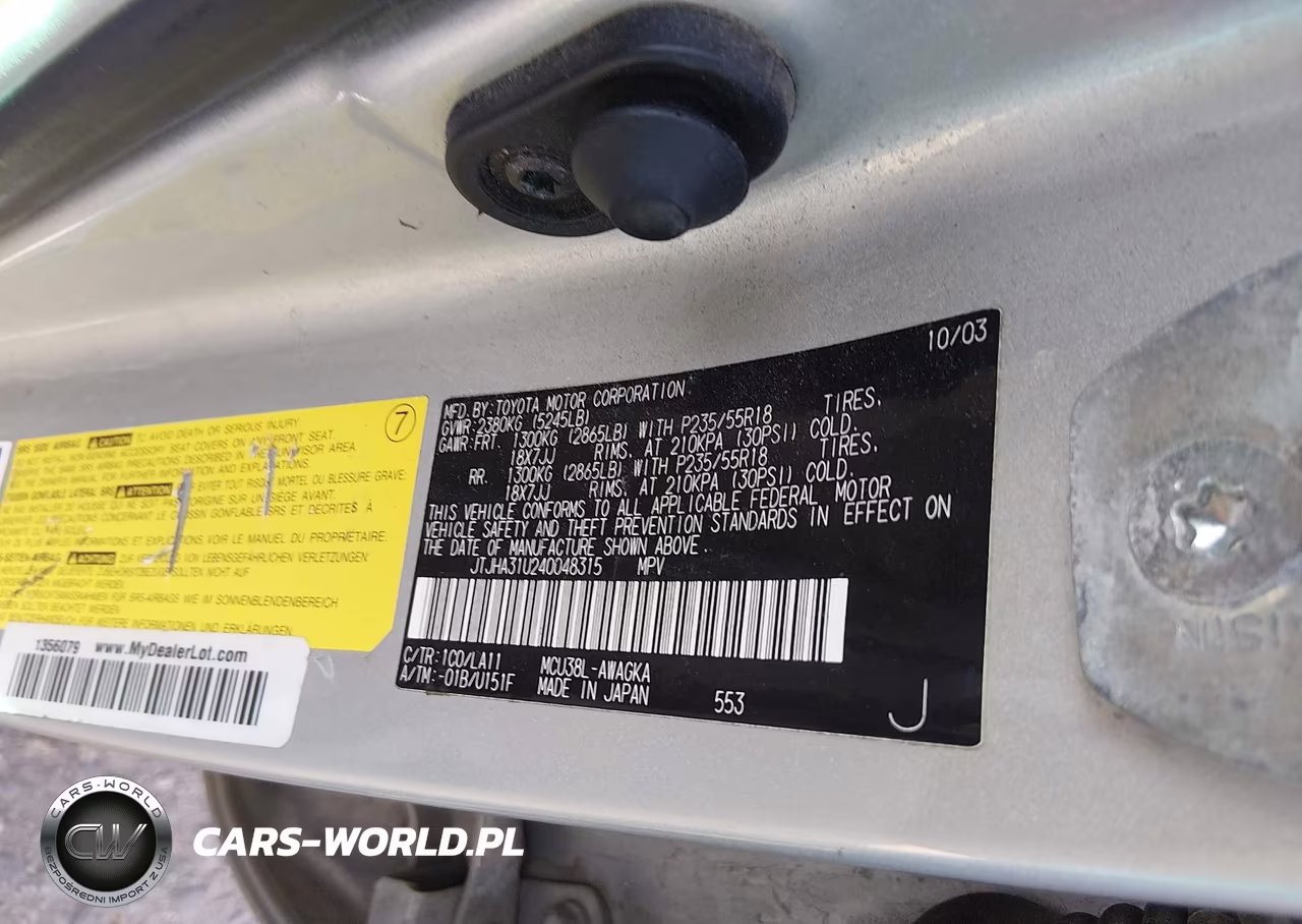 2004 Lexus Rx 330 VIN:JTJHA31U240048315 - 9
