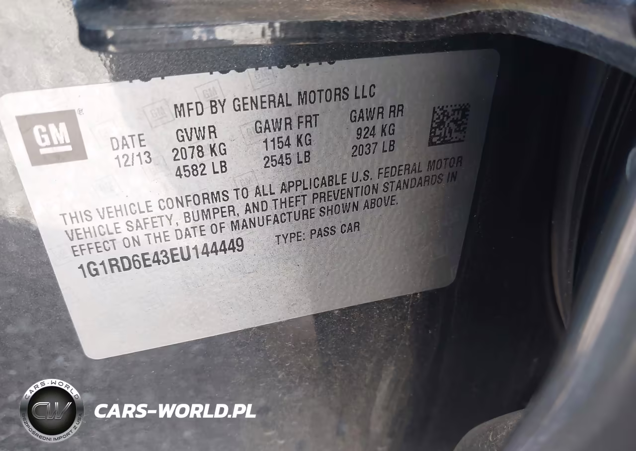 2014 Chevrolet Volt VIN:1G1RD6E43EU144449 - 9