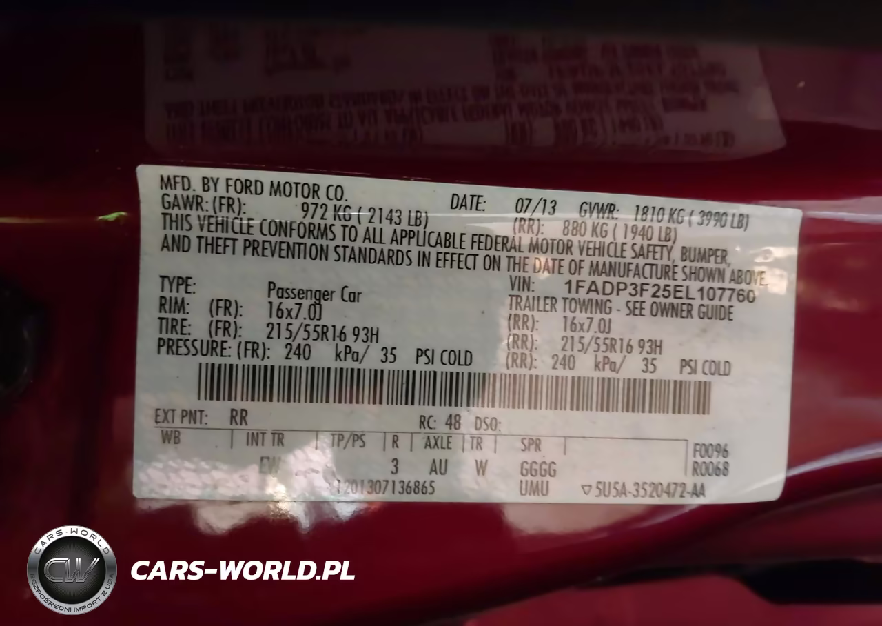 2014 Ford Focus Se VIN:1FADP3F25EL107760 - 9