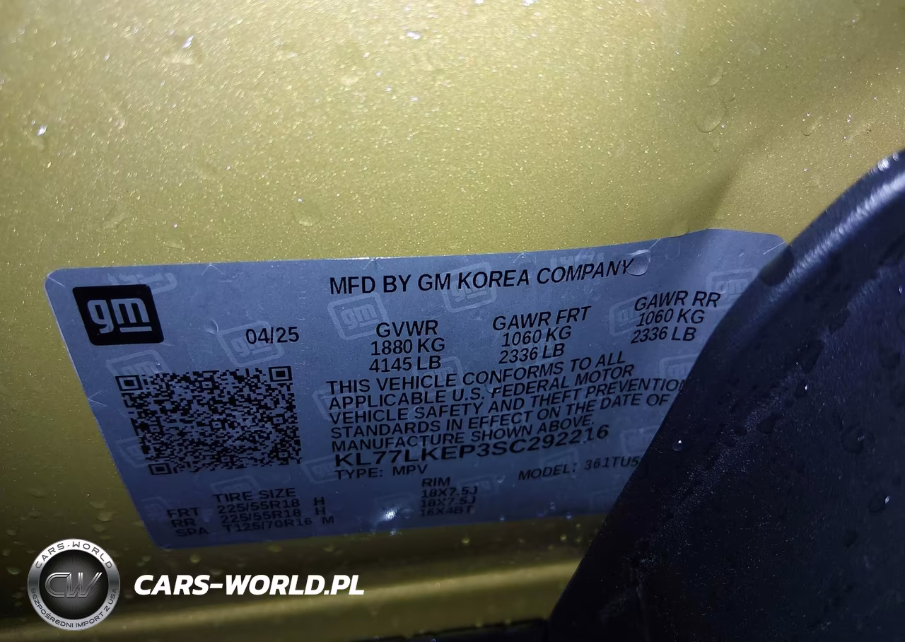 2025 Chevrolet Trax Fwd Activ VIN:KL77LKEP3SC292216 - 9