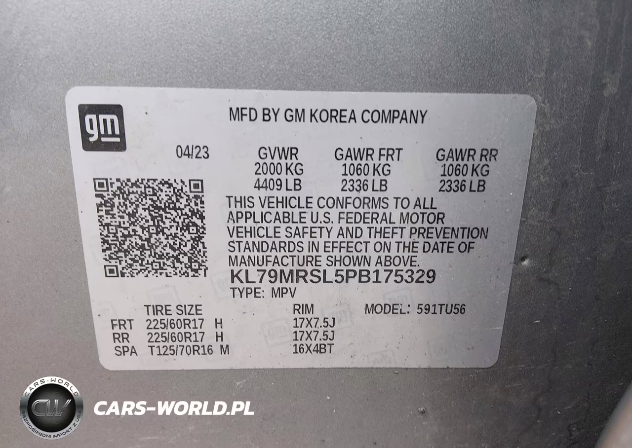 2023 Chevrolet Trailblazer Awd Lt VIN:KL79MRSL5PB175329 - 9