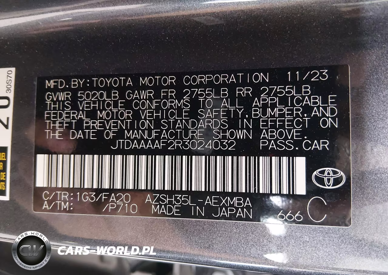 2024 Toyota Crown Xle VIN:JTDAAAAF2R3024032 - 9
