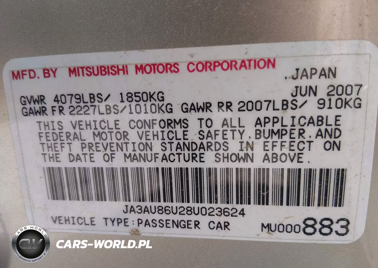 2008 Mitsubishi Lancer Gts VIN:JA3AU86U28U023624 - 9