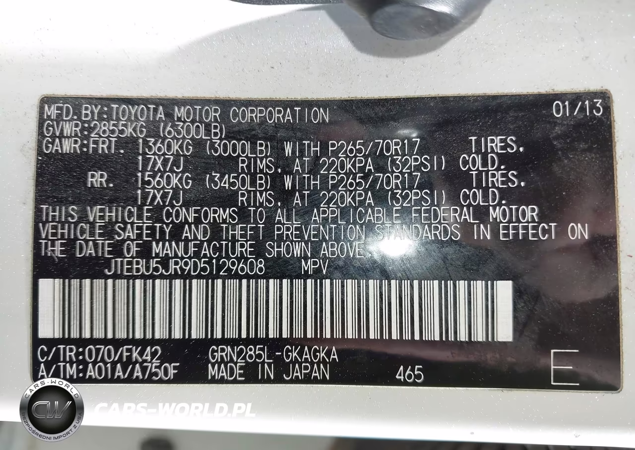 2013 Toyota 4Runner Sr5 VIN:JTEBU5JR9D5129608 - 9