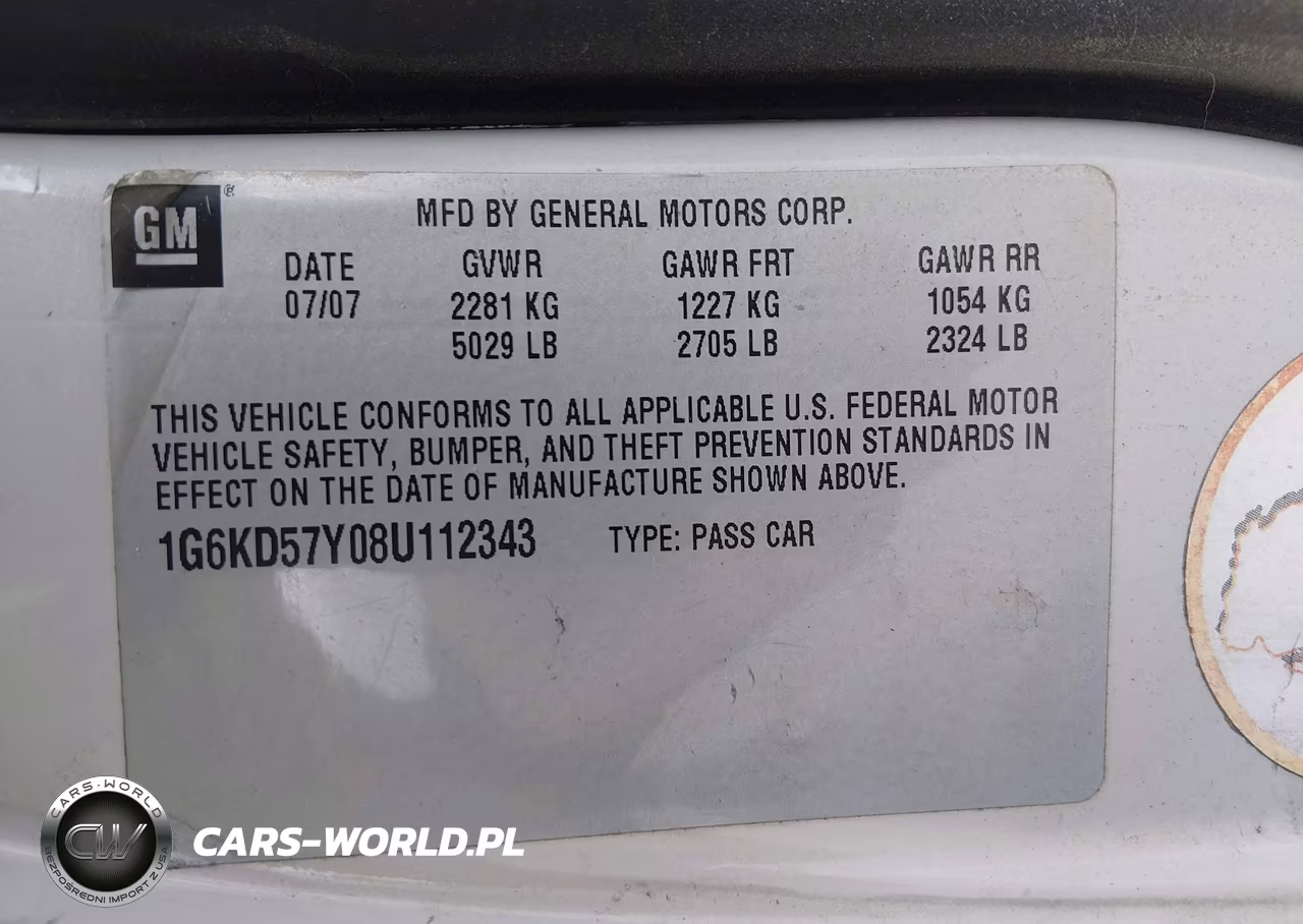 2008 Cadillac Dts 1Sc VIN:1G6KD57Y08U112343 - 9