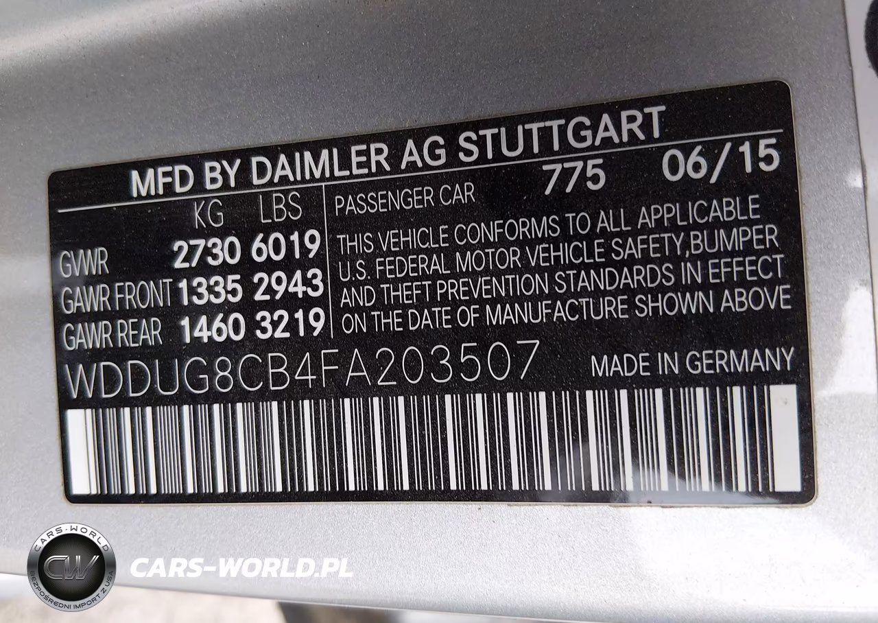 2015 Mercedes-Benz S 550 VIN:WDDUG8CB4FA203507 - 9