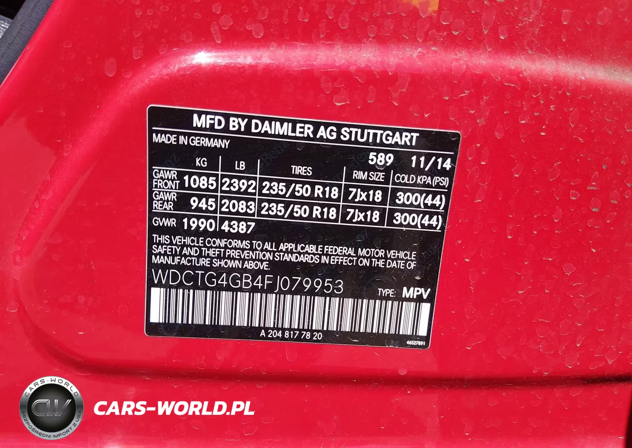 2015 Mercedes-Benz Gla 250 4Matic VIN:WDCTG4GB4FJ079953 - 9