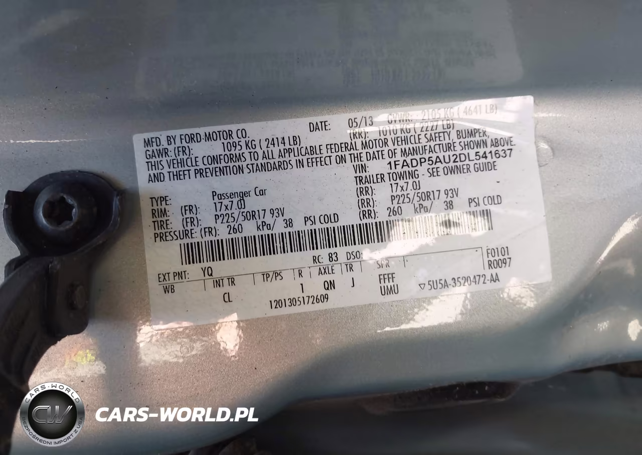 2013 Ford C-Max Hybrid Se VIN:1FADP5AU2DL541637 - 9