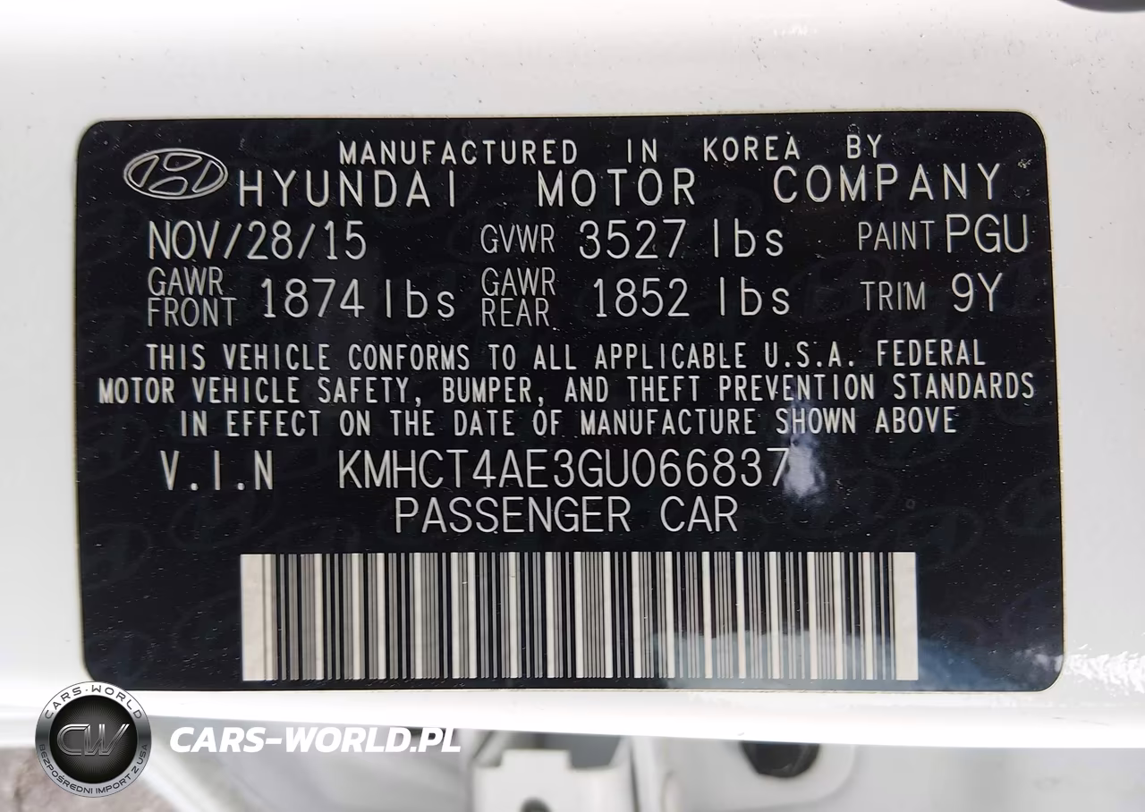 2016 Hyundai Accent Se VIN:KMHCT4AE3GU066837 - 9