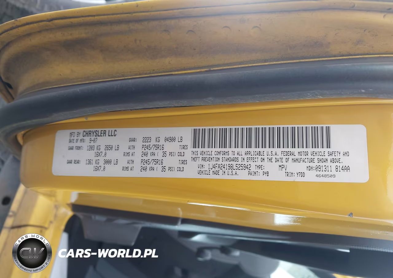 2008 Jeep Wrangler X VIN:1J4FA24198L525942 - 9