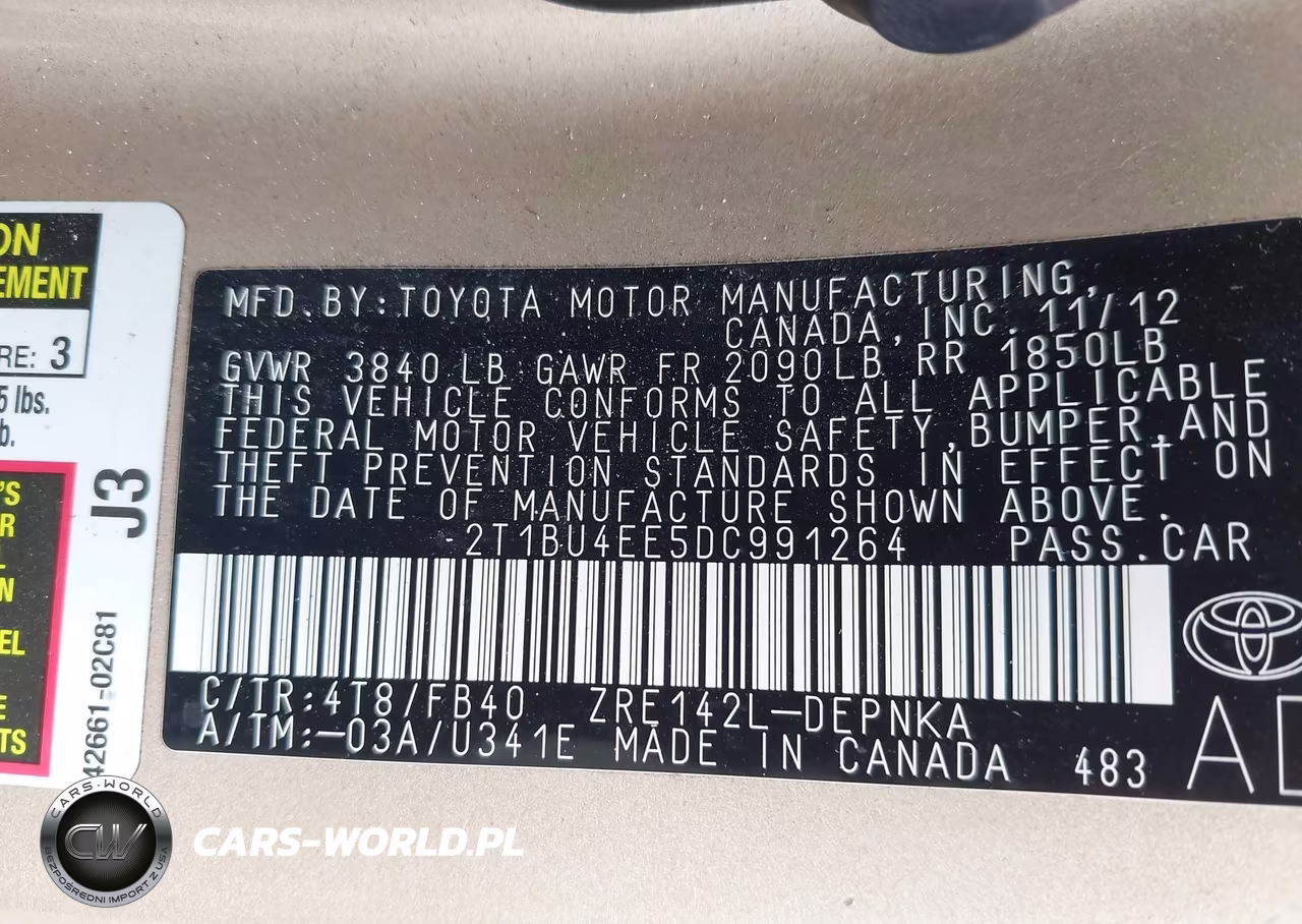 2013 Toyota Corolla VIN:2T1BU4EE5DC991264 - 9