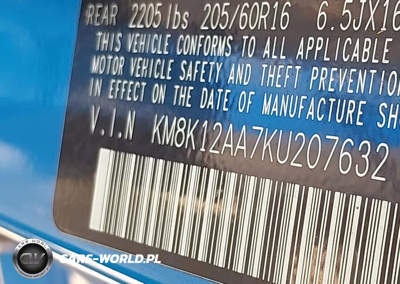 2019 Hyundai Kona Se VIN:KM8K12AA7KU207632 - 9