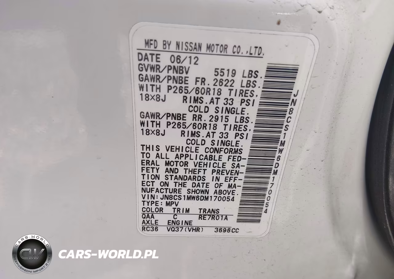 2013 Infiniti Fx37 VIN:JN8CS1MW6DM170054 - 9