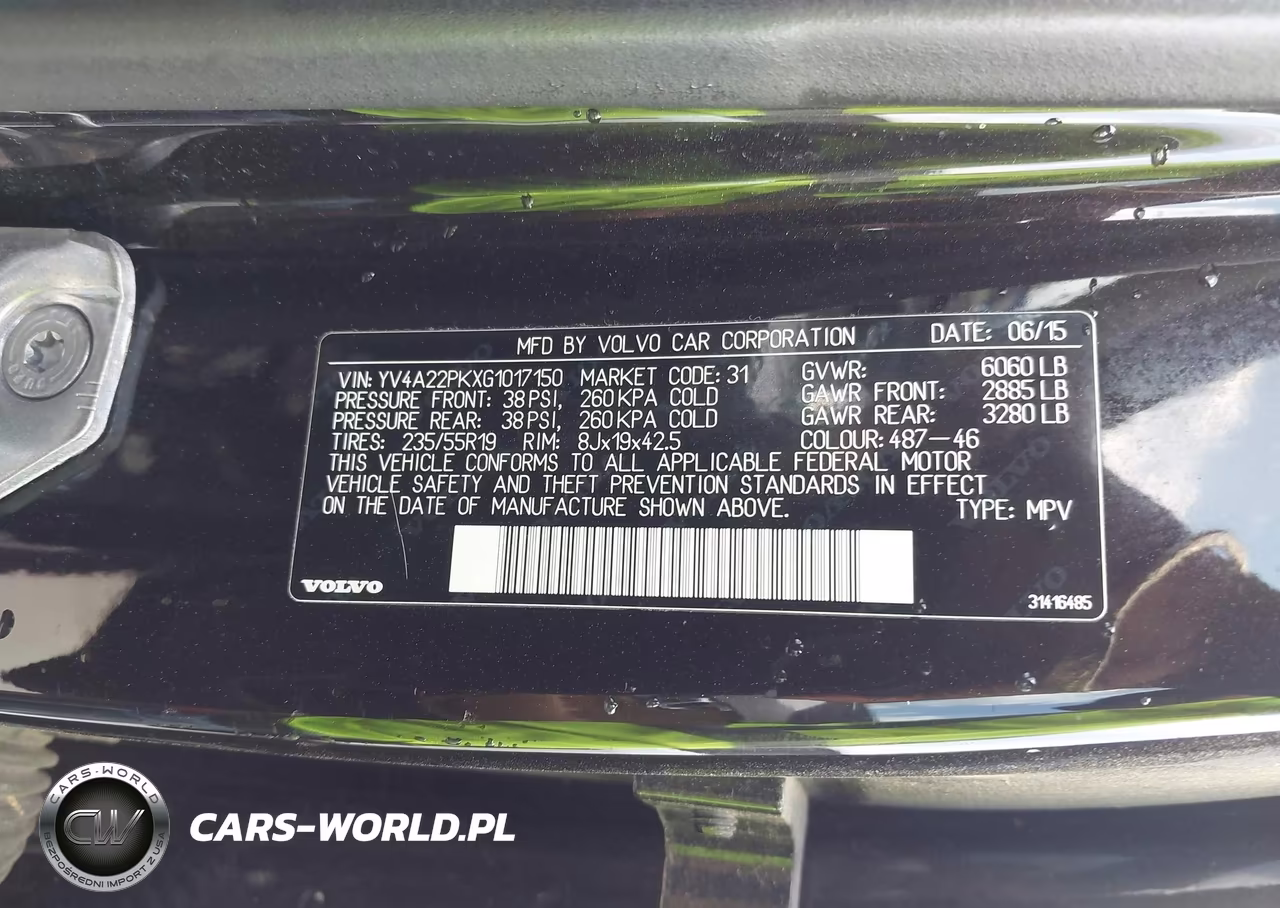 2016 Volvo Xc90 T6 Momentum VIN:YV4A22PKXG1017150 - 9