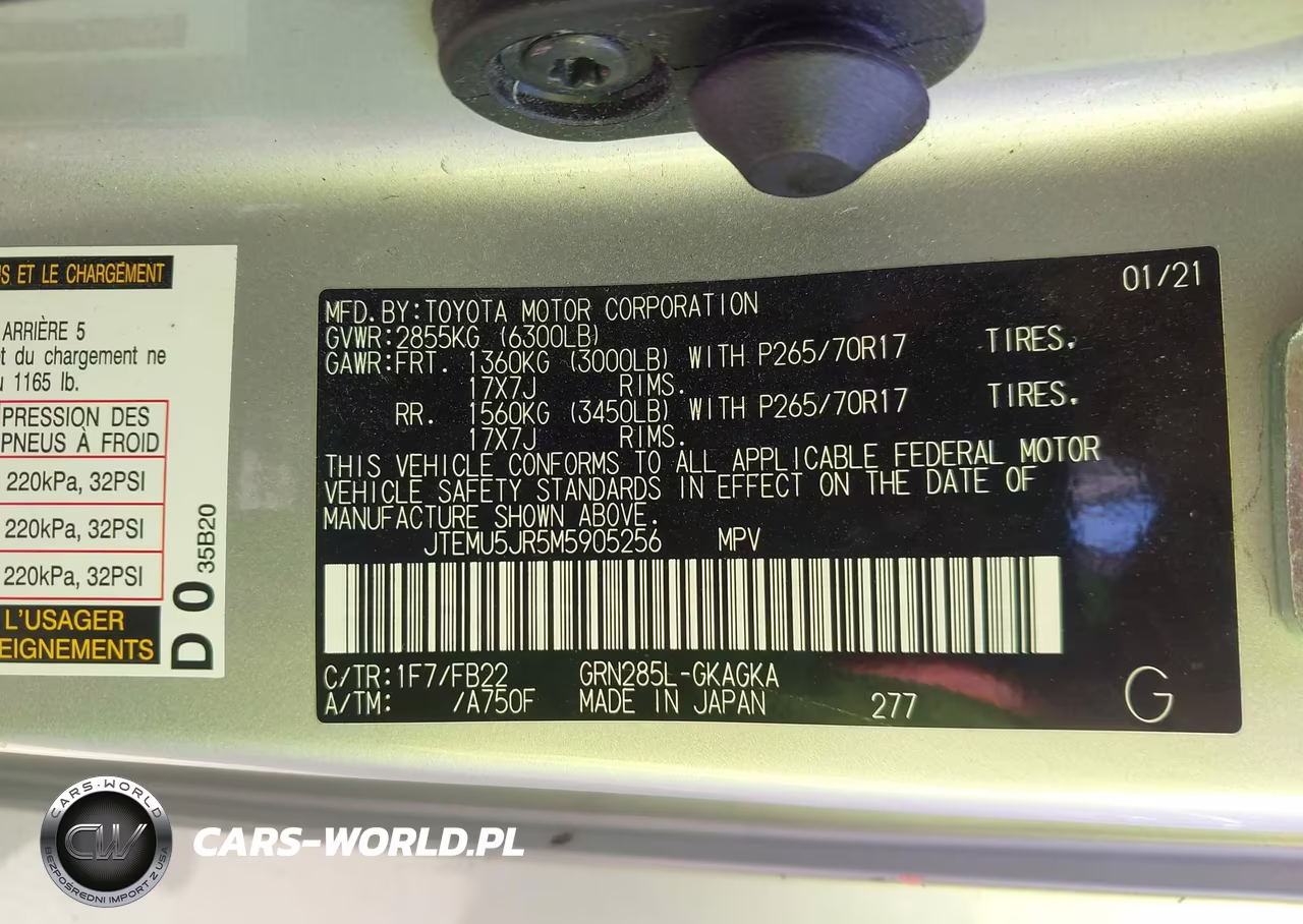 2021 Toyota 4Runner Sr5 VIN:JTEMU5JR5M5905256 - 9