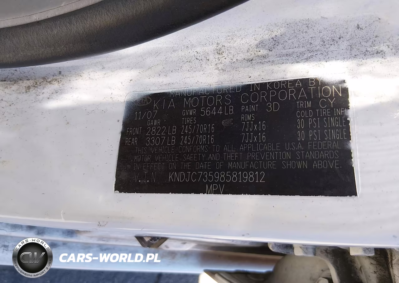 2008 Kia Sorento Lx VIN:KNDJC735985819812 - 9