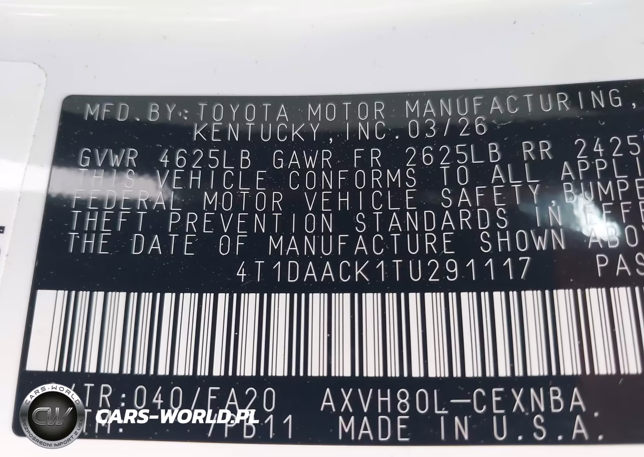 2026 Toyota Camry Le VIN:4T1DAACK1TU291117 - 9