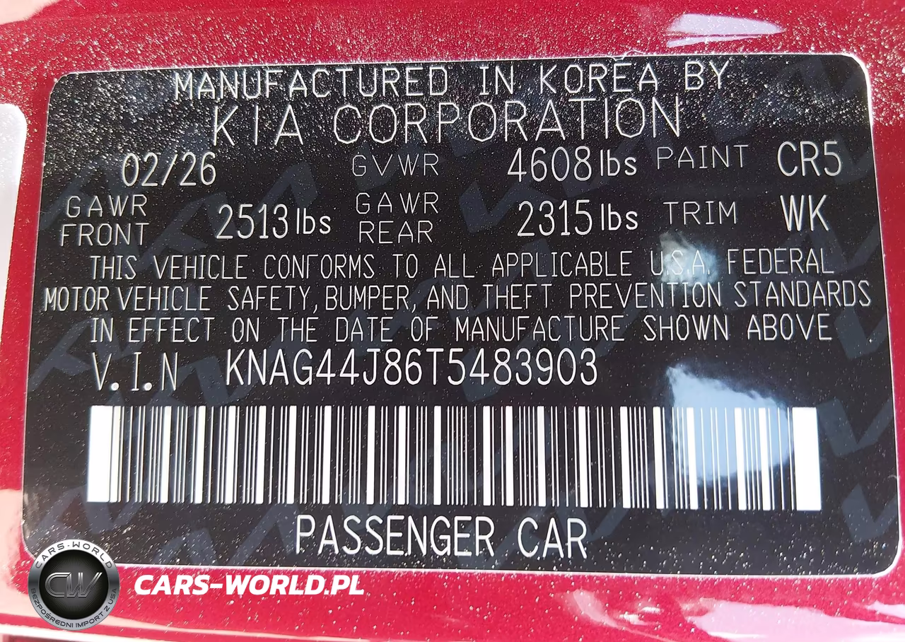 2026 Kia K5 Gt VIN:KNAG44J86T5483903 - 9