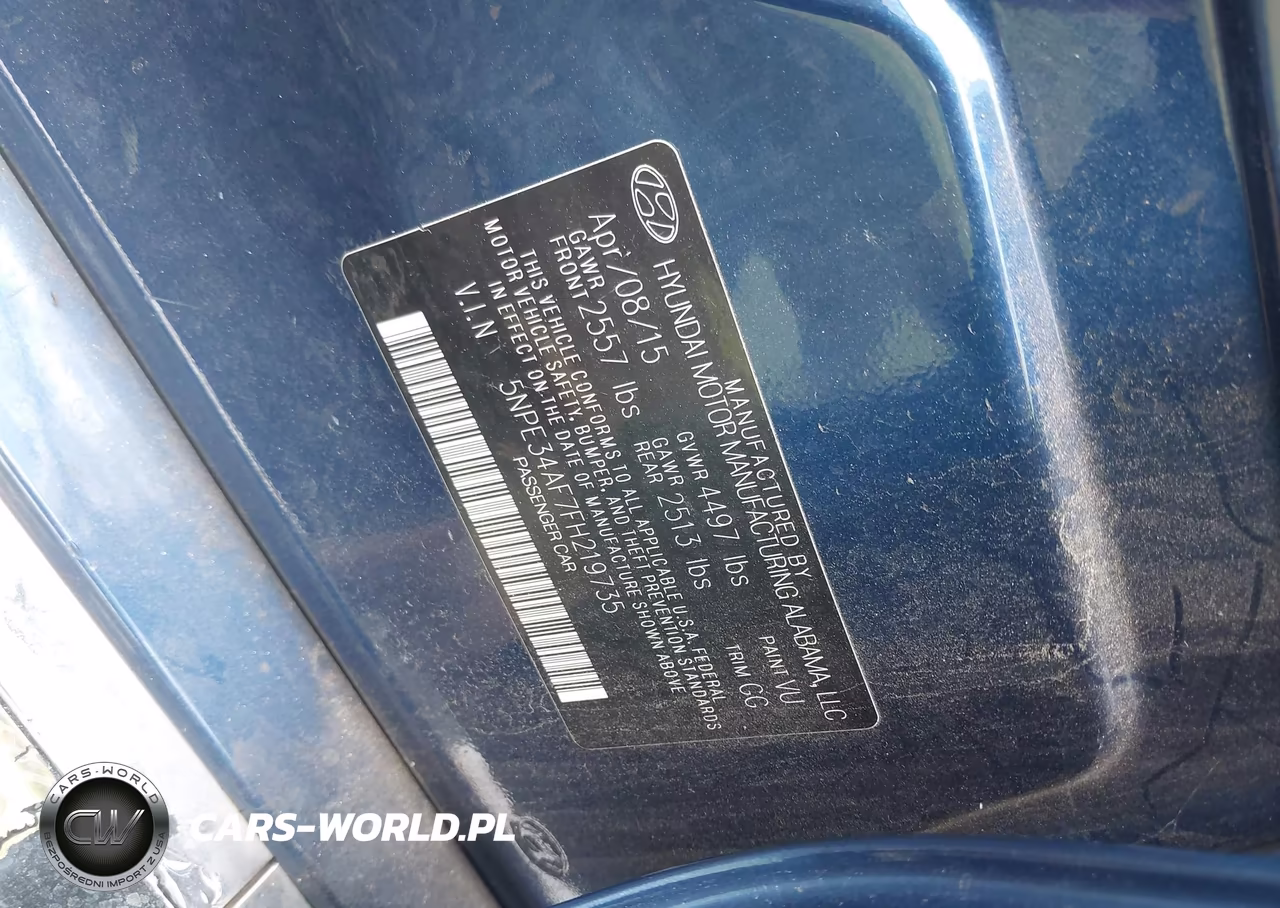 2015 Hyundai Sonata Sport VIN:5NPE34AF7FH219735 - 9