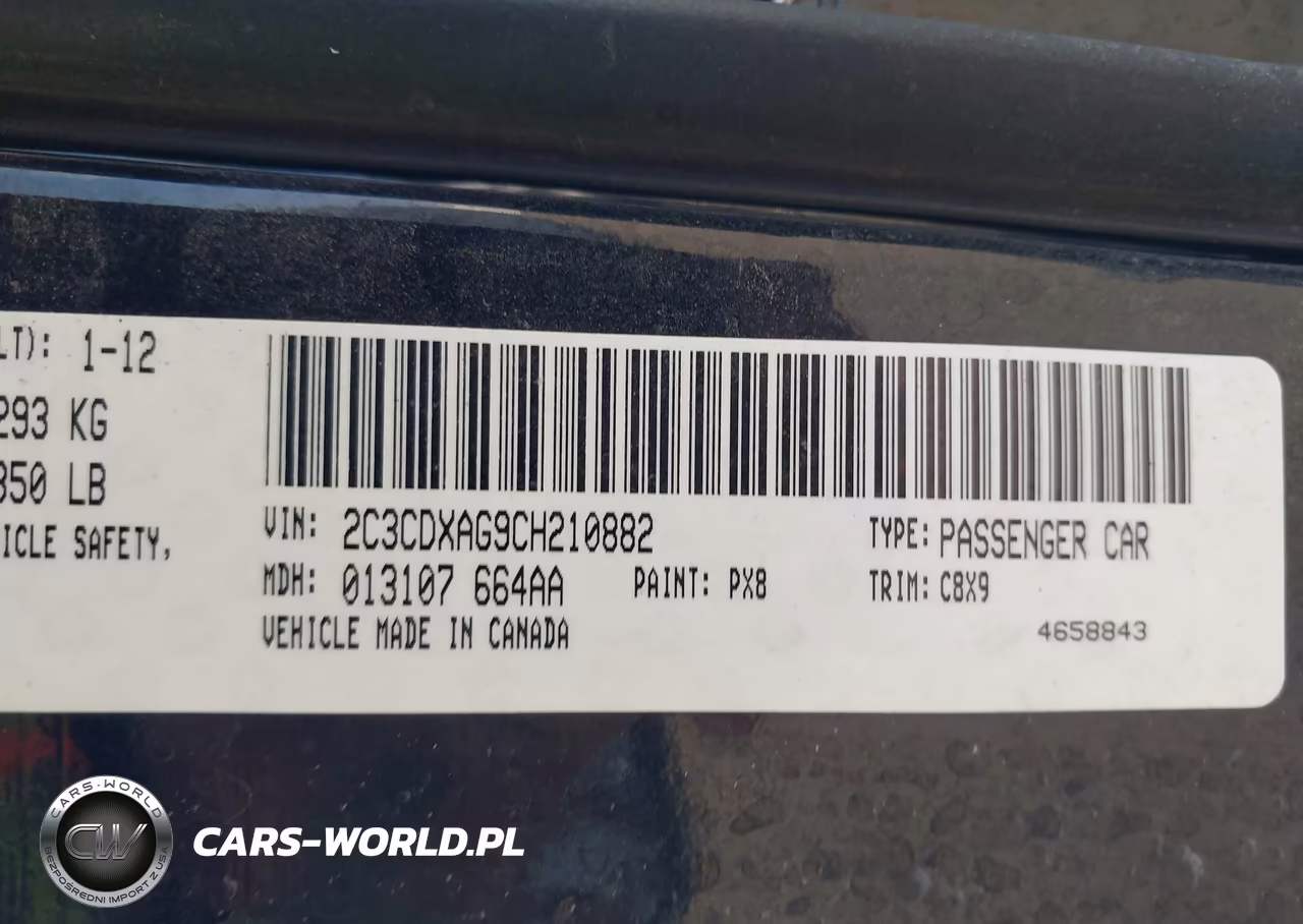 2012 Dodge Charger Police VIN:2C3CDXAG9CH210882 - 9