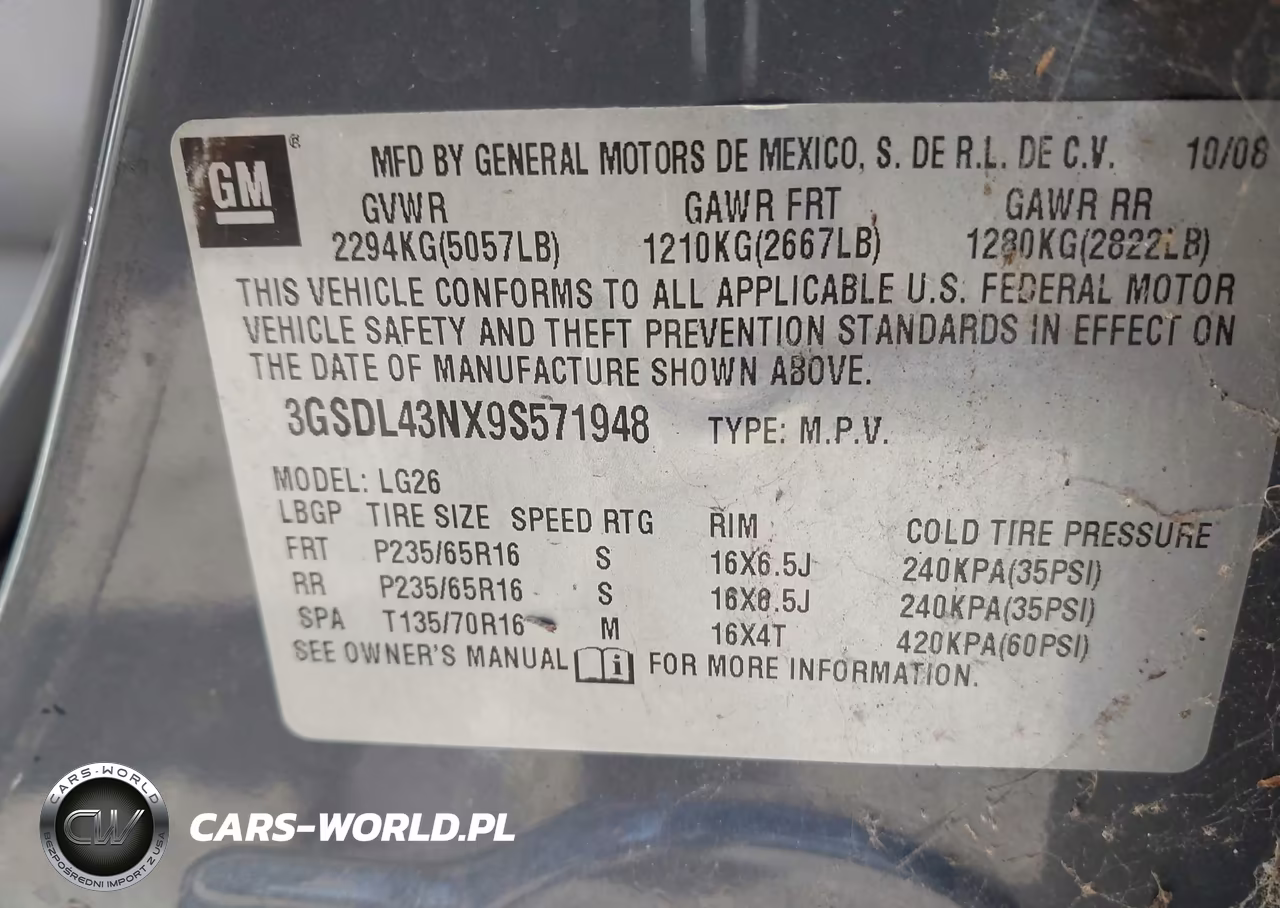 2009 Saturn Vue Xe VIN:3GSDL43NX9S571948 - 9