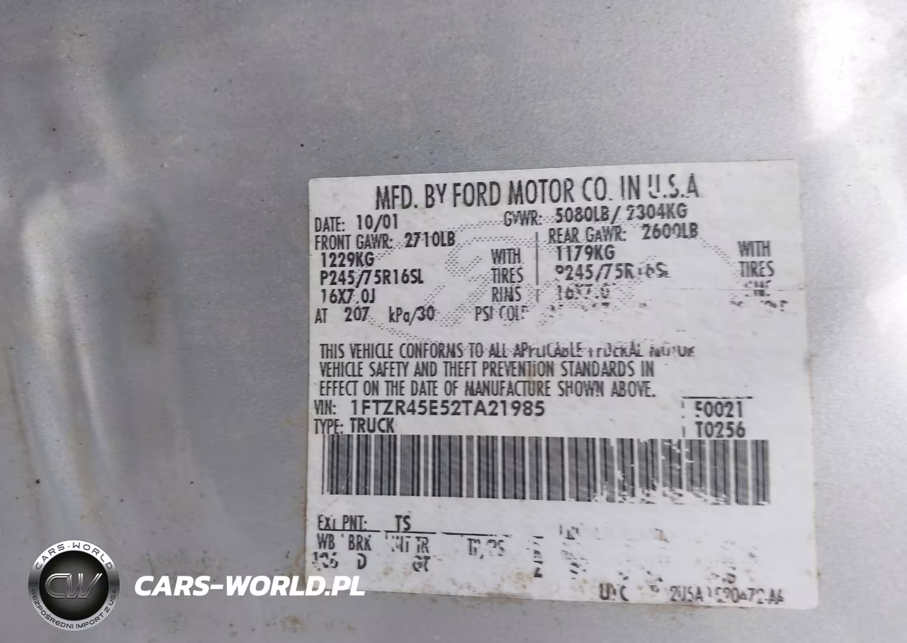 2002 Ford Ranger Edge-Xlt VIN:1FTZR45E52TA21985 - 9