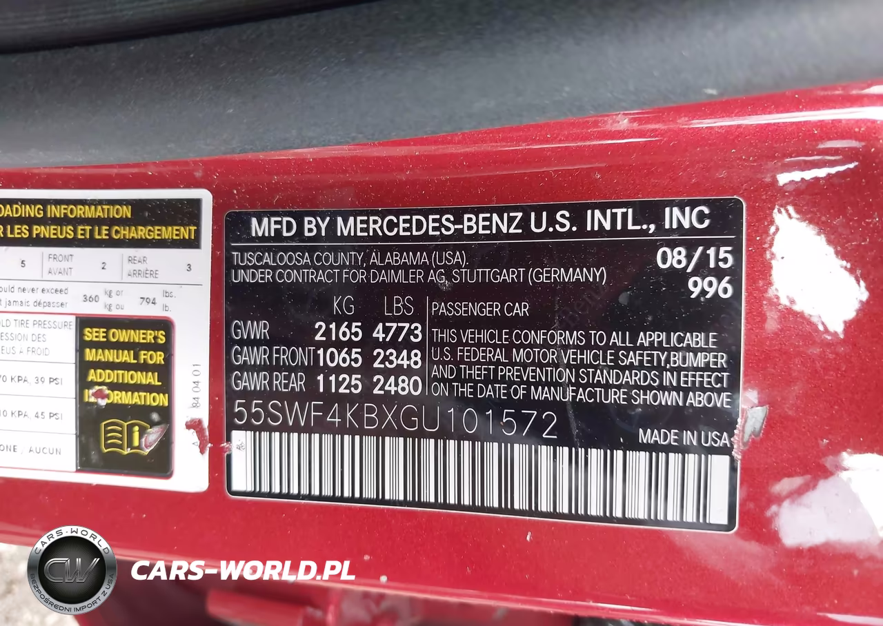2016 Mercedes-Benz C 300 Sport 4Matic VIN:55SWF4KBXGU101572 - 9