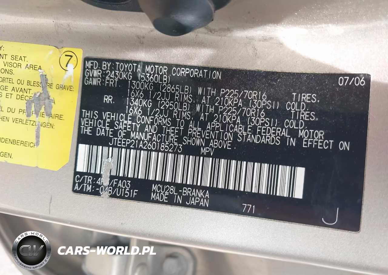2006 Toyota Highlander V6 VIN:JTEEP21A260185273 - 9