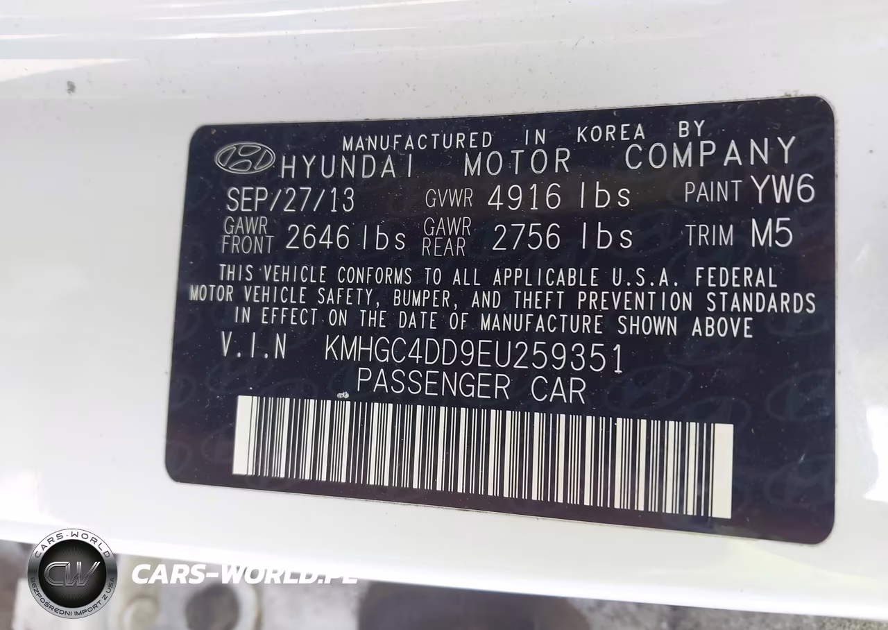 2014 Hyundai Genesis 3.8 VIN:KMHGC4DD9EU259351 - 9