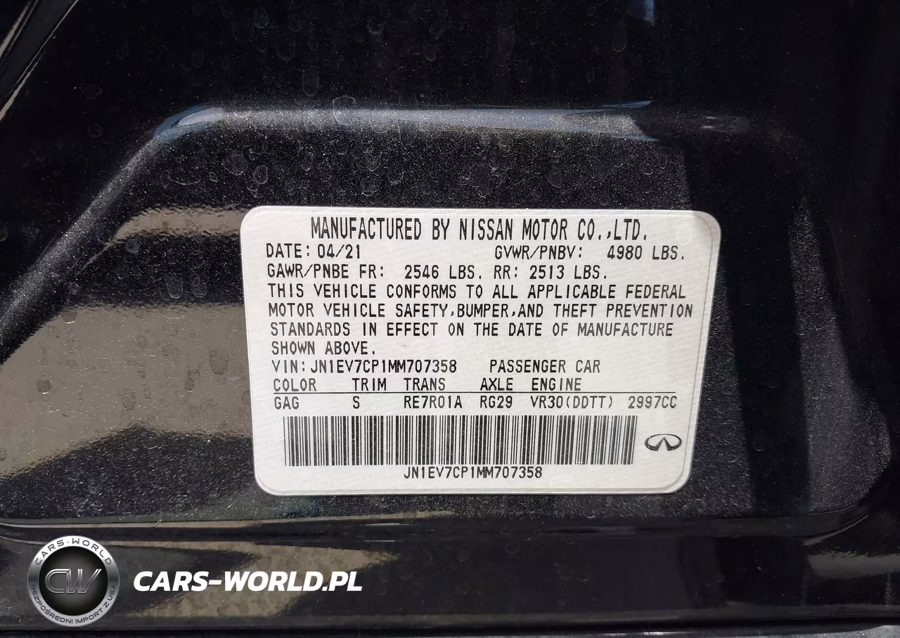 2021 Infiniti Q50 Signature Edition VIN:JN1EV7CP1MM707358 - 9