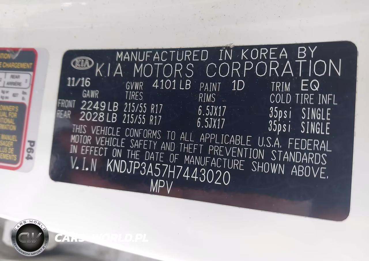 2017 Kia Soul + VIN:KNDJP3A57H7443020 - 9