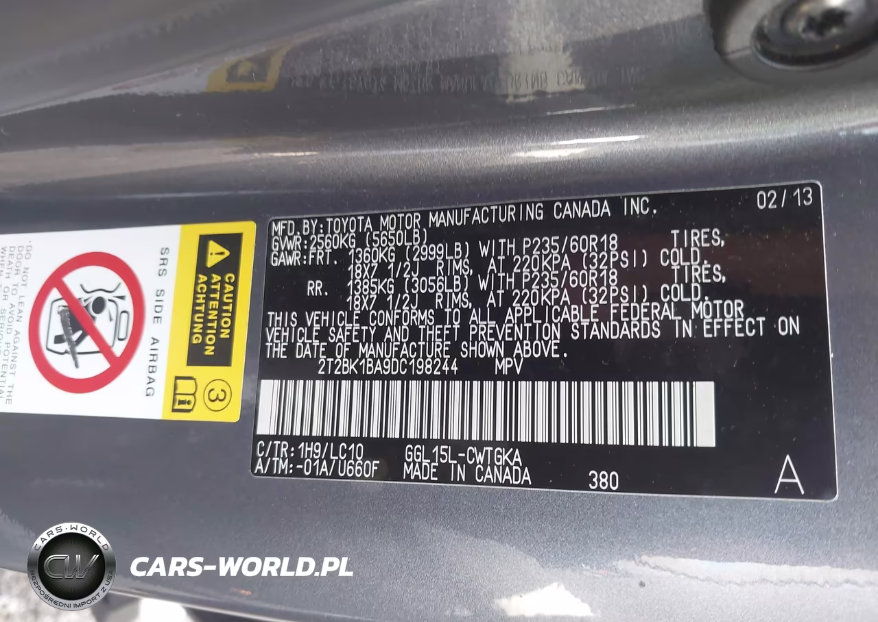 2013 Lexus Rx 350 VIN:2T2BK1BA9DC198244 - 9