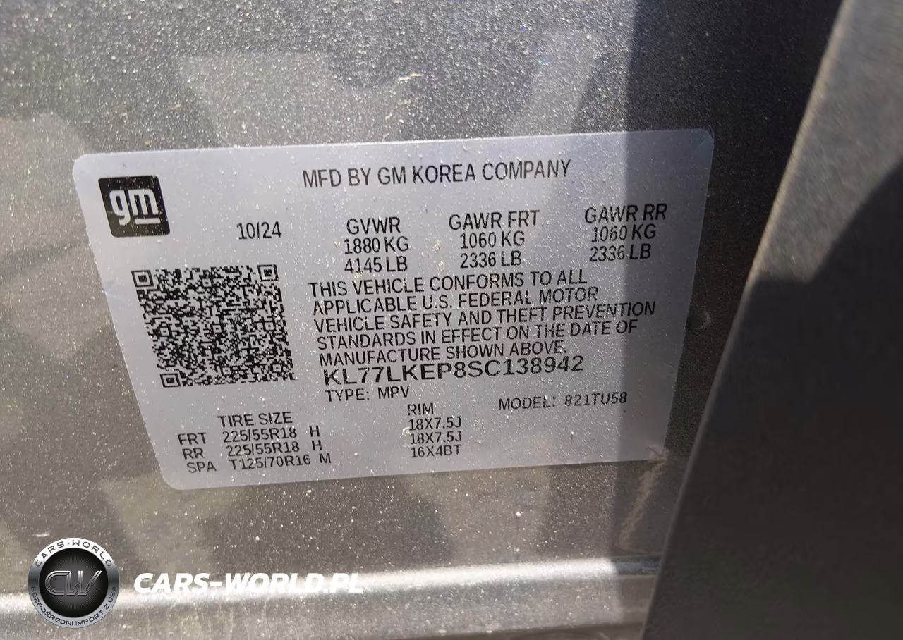 2025 Chevrolet Trax Fwd Activ VIN:KL77LKEP8SC138942 - 9
