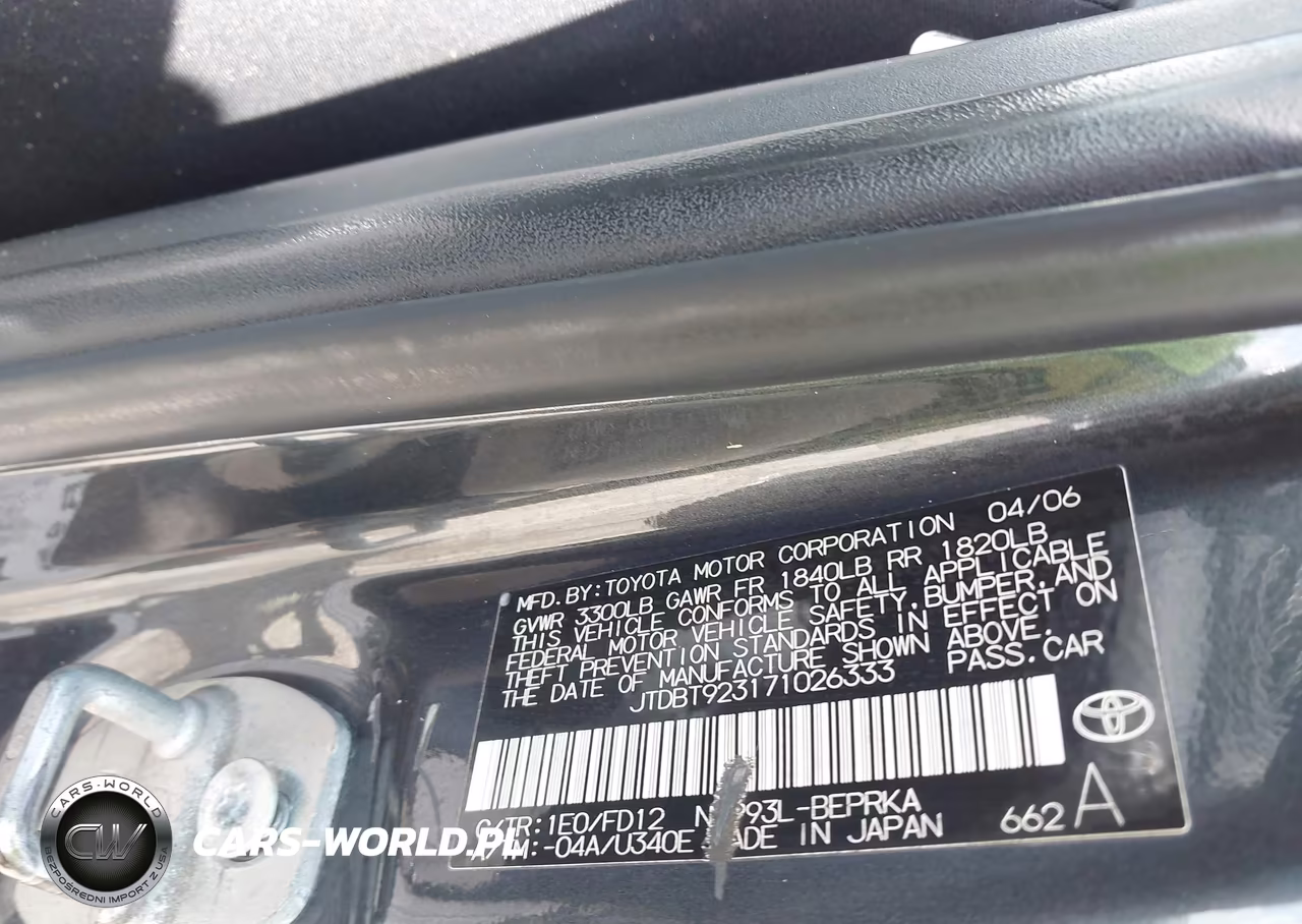 2007 Toyota Yaris VIN:JTDBT923171026333 - 9