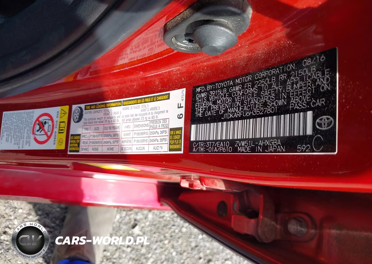 2017 Toyota Prius Four VIN:JTDKARFU6H3527801 - 9