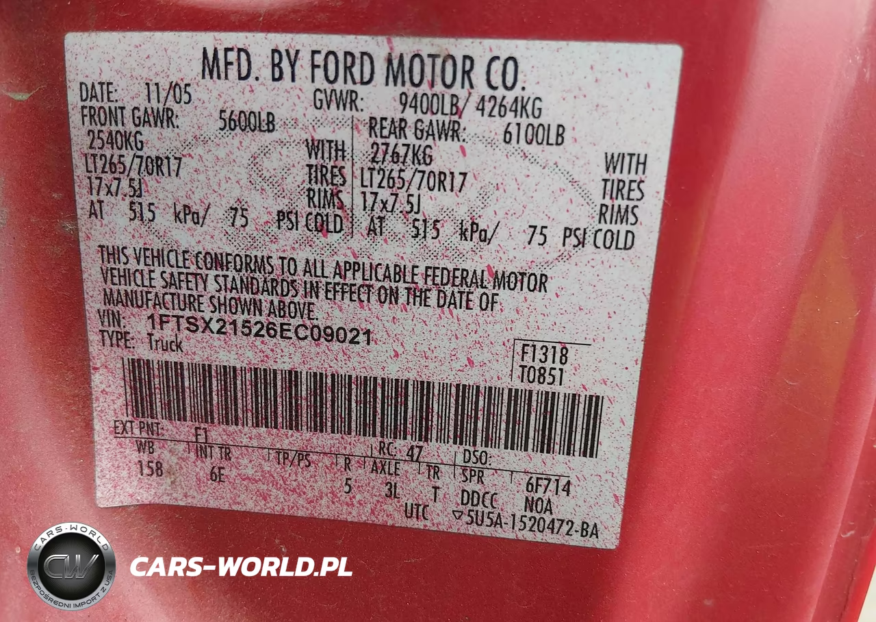 2006 Ford F-250 Lariat-Xl-Xlt VIN:1FTSX21526EC09021 - 9