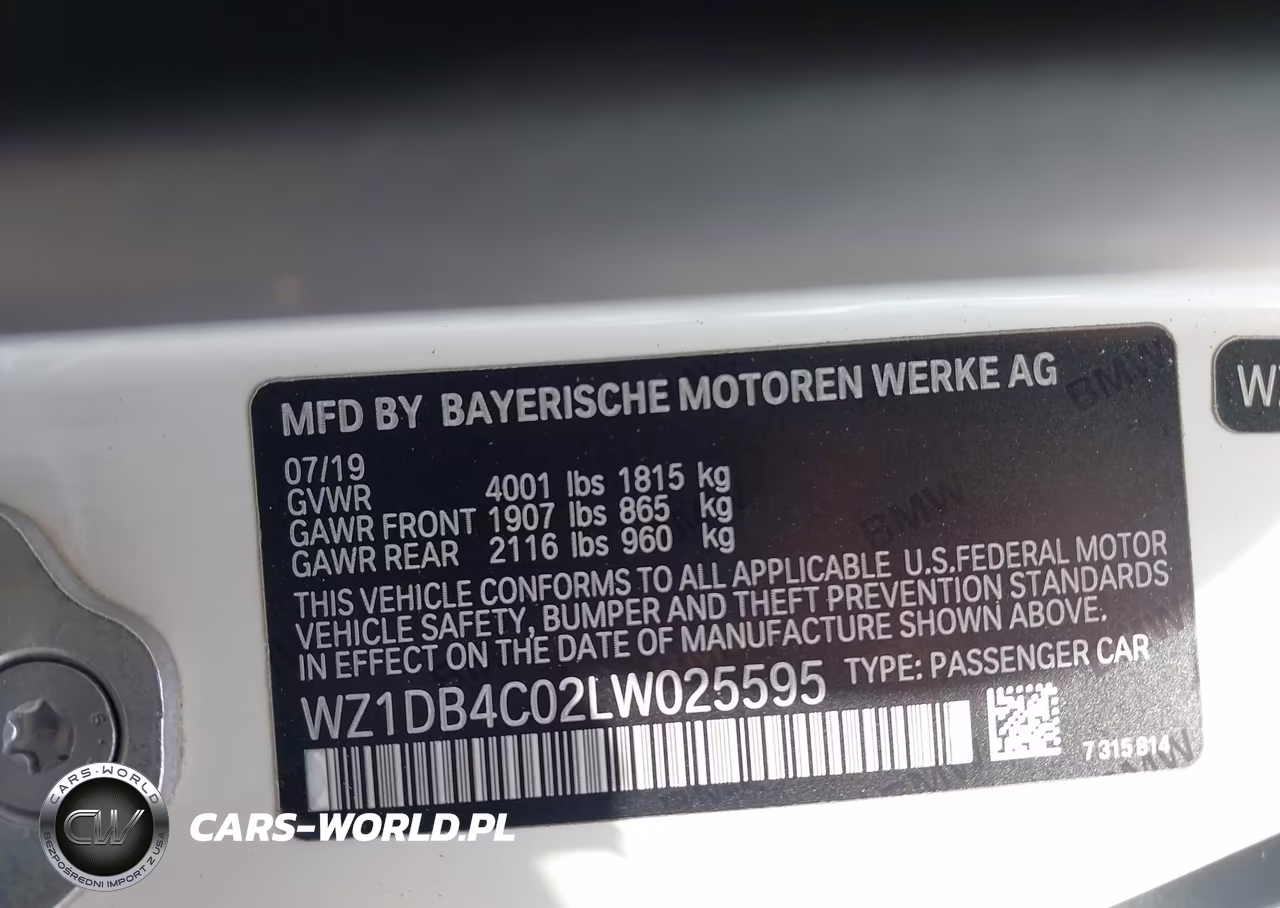 2020 Toyota Gr Supra 3.0 Premium VIN:WZ1DB4C02LW025595 - 9