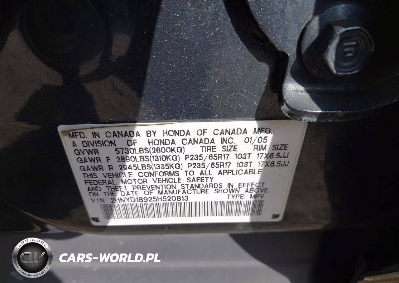 2005 Acura Mdx VIN:2HNYD18925H520813 - 9